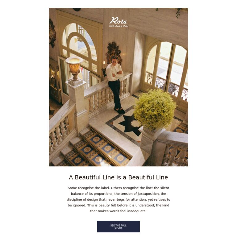 A Beautiful Line is a Beautiful Line - newsletter screenshot