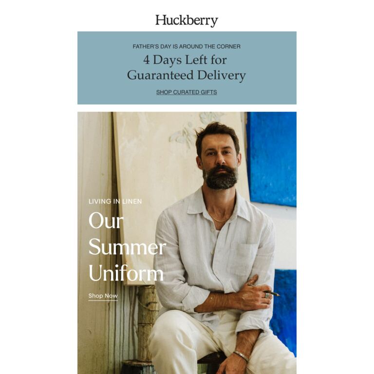 Our Summer Uniform - newsletter screenshot