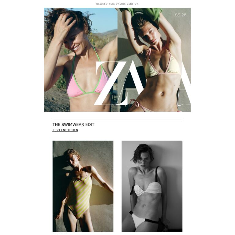 Damen | Entdecke unsere neueste Kollektion - newsletter screenshot