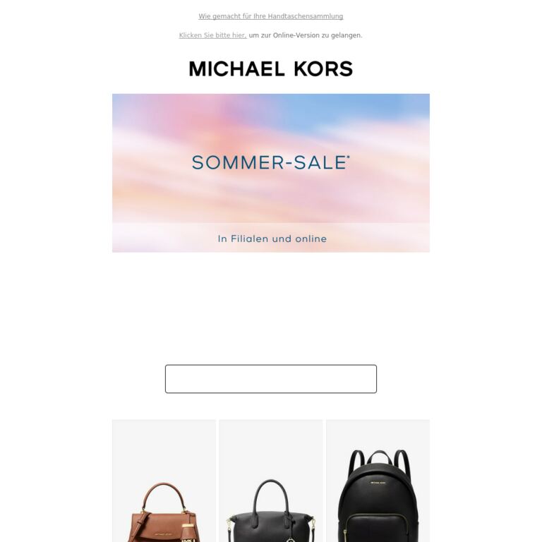 Diese reduzierten Handtaschen erregen Aufsehen - newsletter screenshot