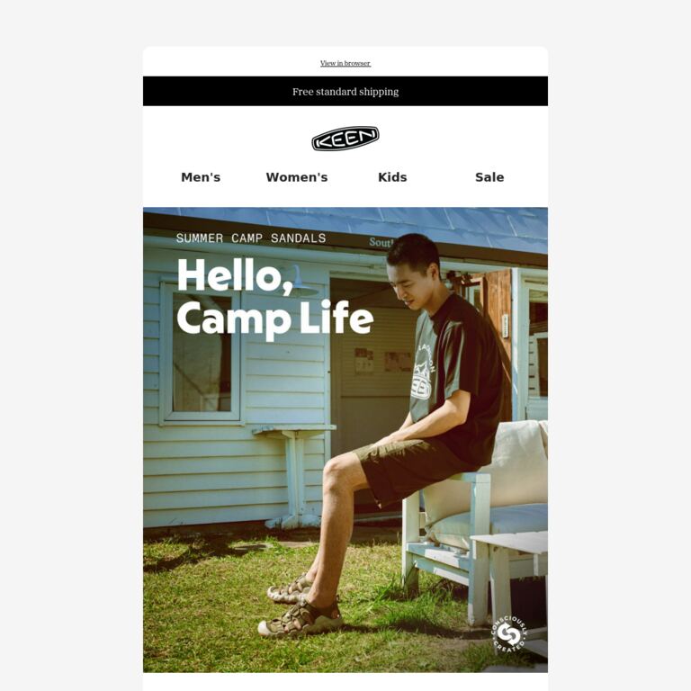 🏕️ Adult Summer Camp Sandals - newsletter screenshot
