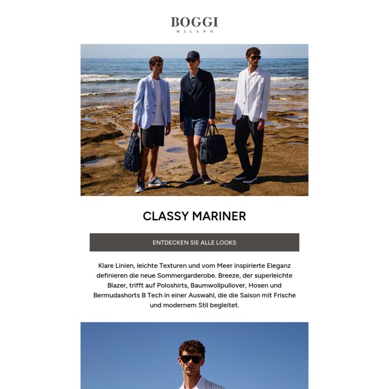 Neue Stilrichtungen - newsletter screenshot