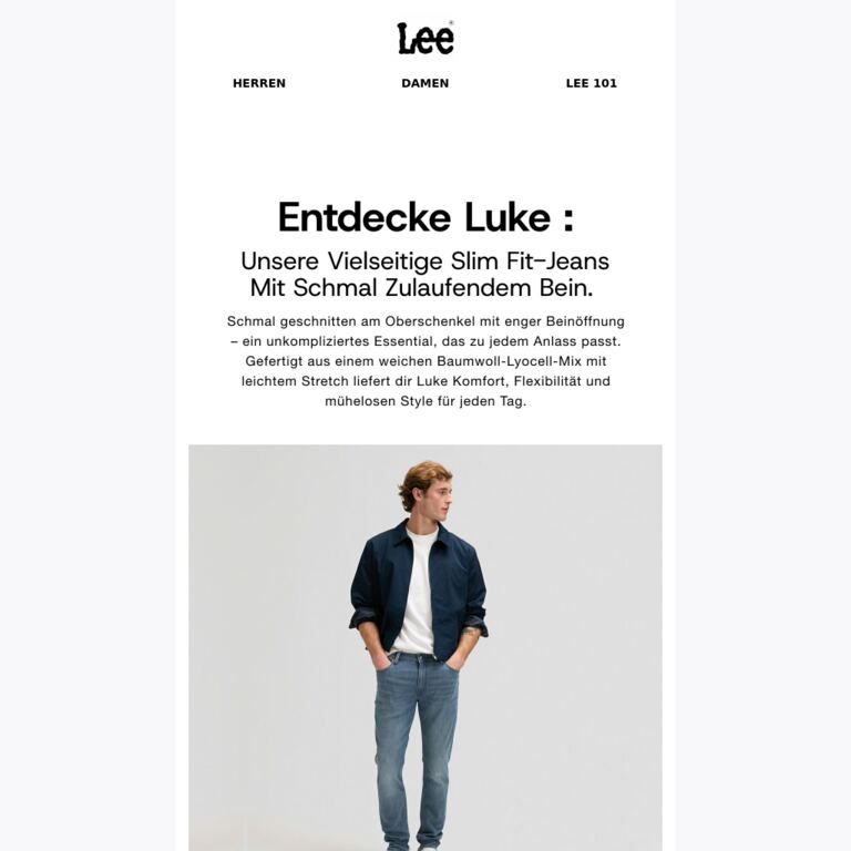 Entdecke Luke und Carol - newsletter screenshot