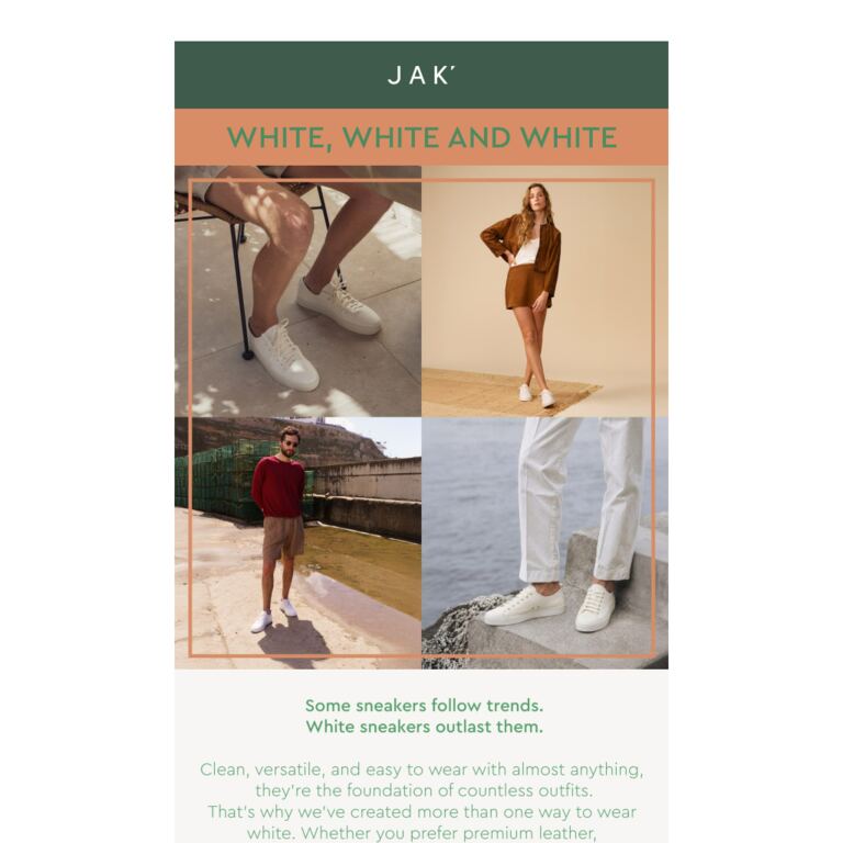 White, white and white.🤍 - newsletter screenshot