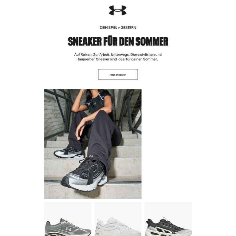 Schuhe für jeden Tag. - newsletter screenshot