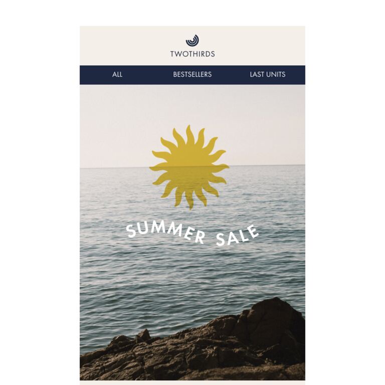 The Summer Sales are here. - newsletter screenshot