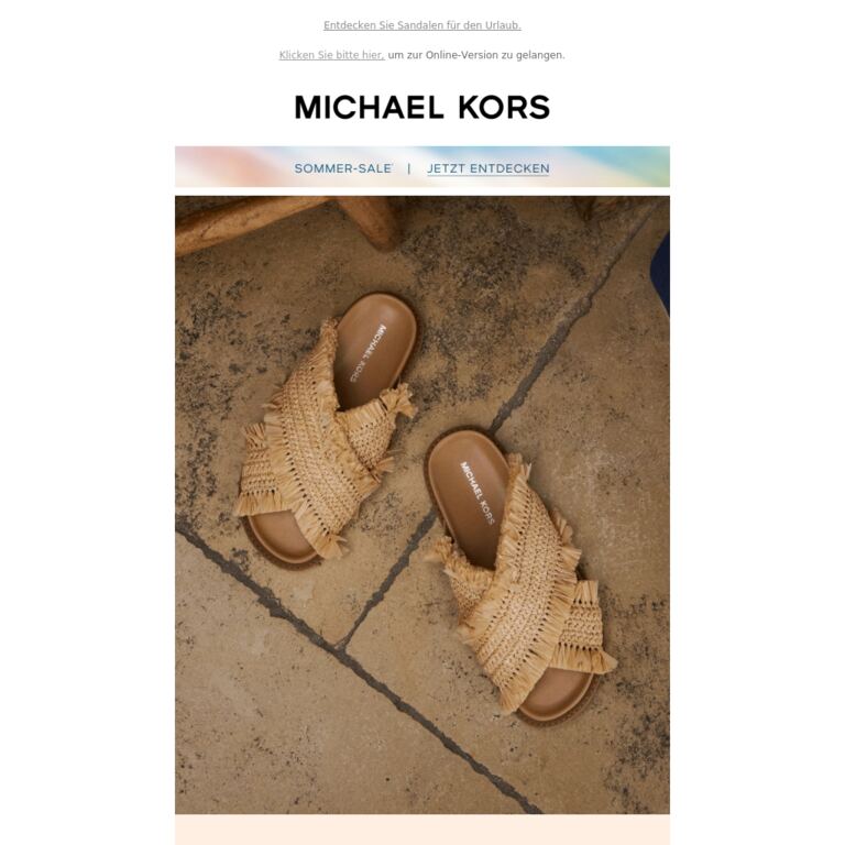 Diese Modelle fehlen in Ihrer Sommer-Schuhsammlung - newsletter screenshot