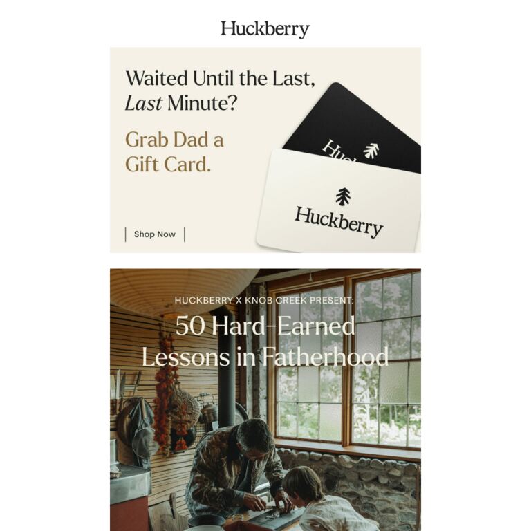 50 Hard-Earned Lessons in Fatherhood - newsletter screenshot