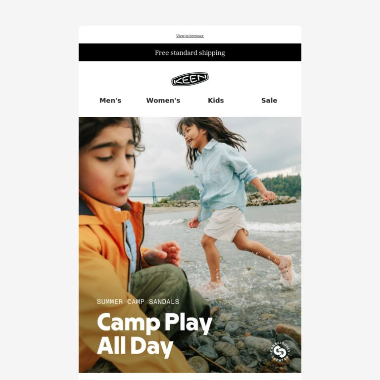 Summer Camp Play All Day - newsletter screenshot