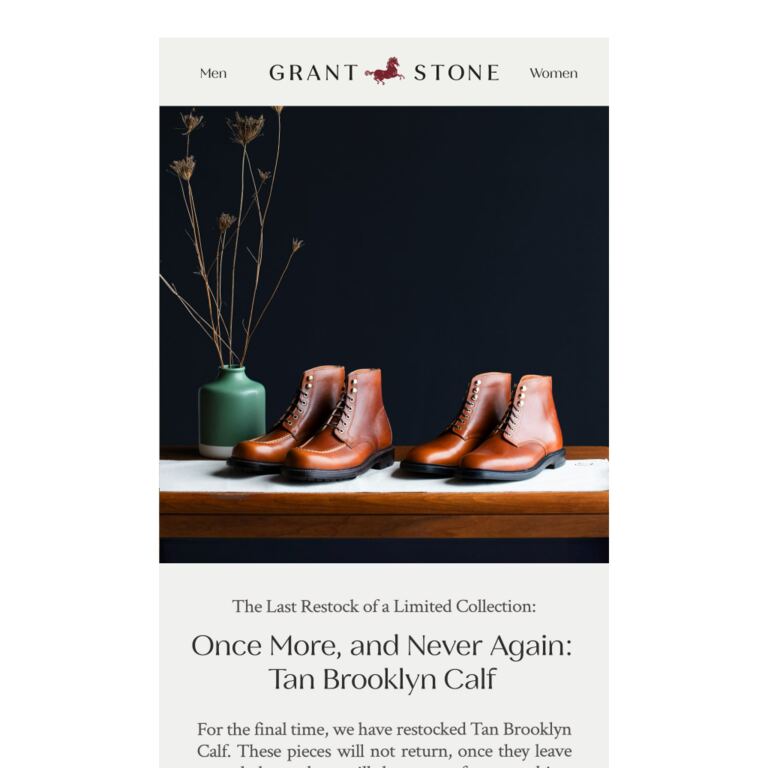 Once More, and Never Again - newsletter screenshot