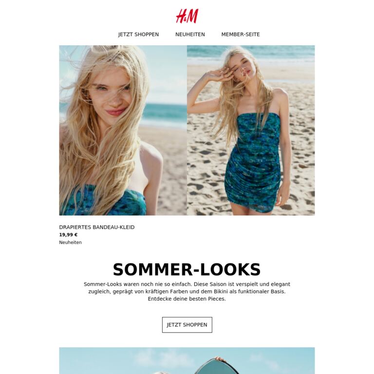 Sommer-Essentials für jeden Tag - newsletter screenshot