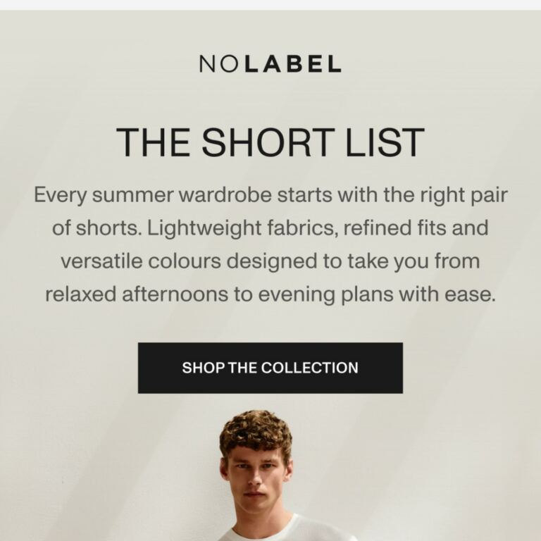 The short list: Summer shorts for every occasion - newsletter screenshot
