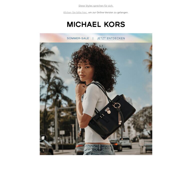 Handtaschen, die keiner Vorstellung bedürfen - newsletter screenshot