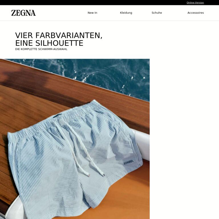 Rio Badehose, vier Farbvarianten - newsletter screenshot