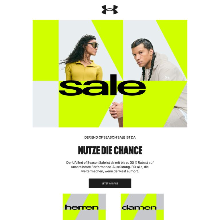 Der End of Season Sale ist da - newsletter screenshot