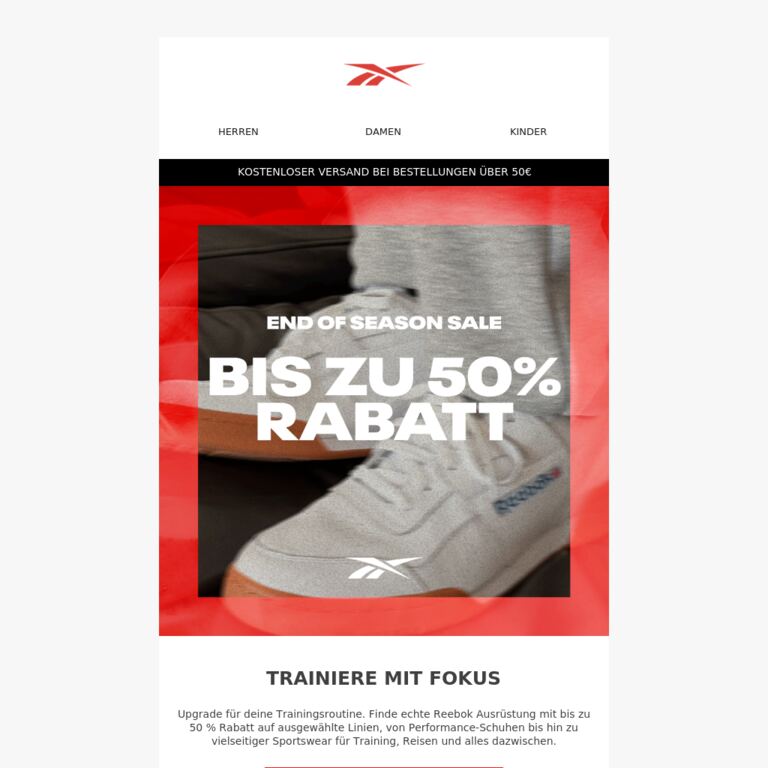 Bis zu 50% Rabatt: Die Sale-Auswahl - newsletter screenshot