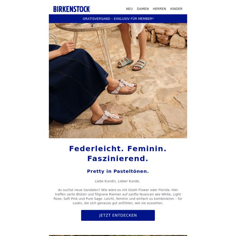 Verspielte Details oder filigrane Riemen? - newsletter screenshot