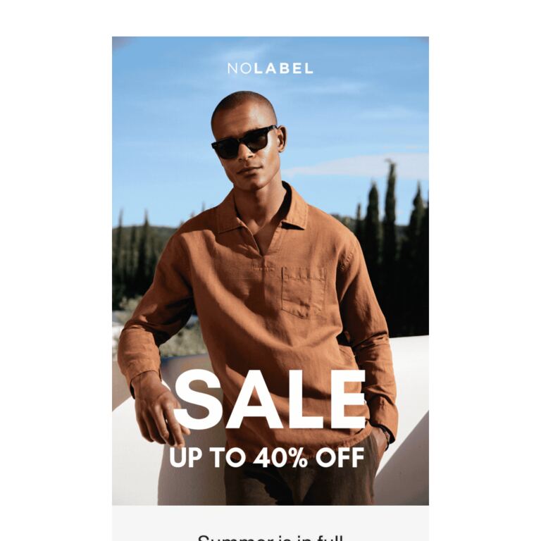 End of Season Sale Starts Now - newsletter screenshot