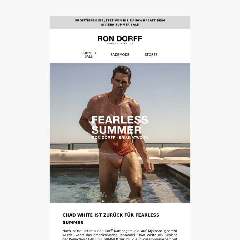 Chad White ist zurück - newsletter screenshot