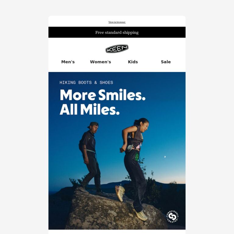 Best Hikers for Any Distance - newsletter screenshot
