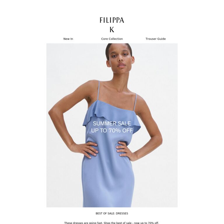 Sale Favourites: Dresses - newsletter screenshot