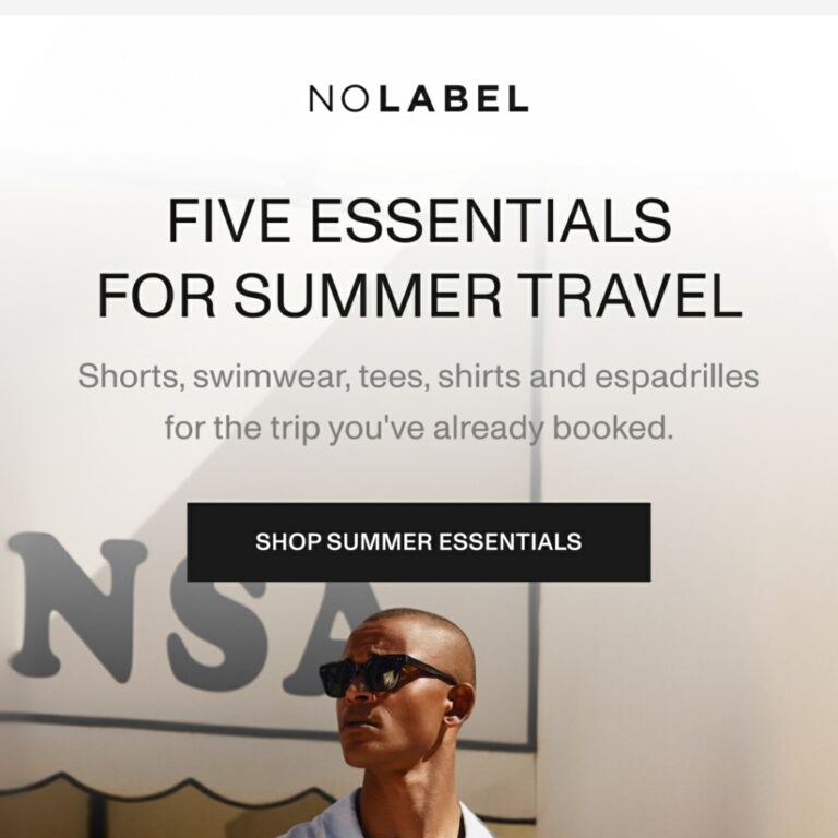 Five essentials for summer travel - newsletter screenshot