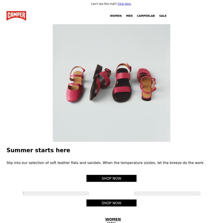 Easy Summer Styles - newsletter screenshot