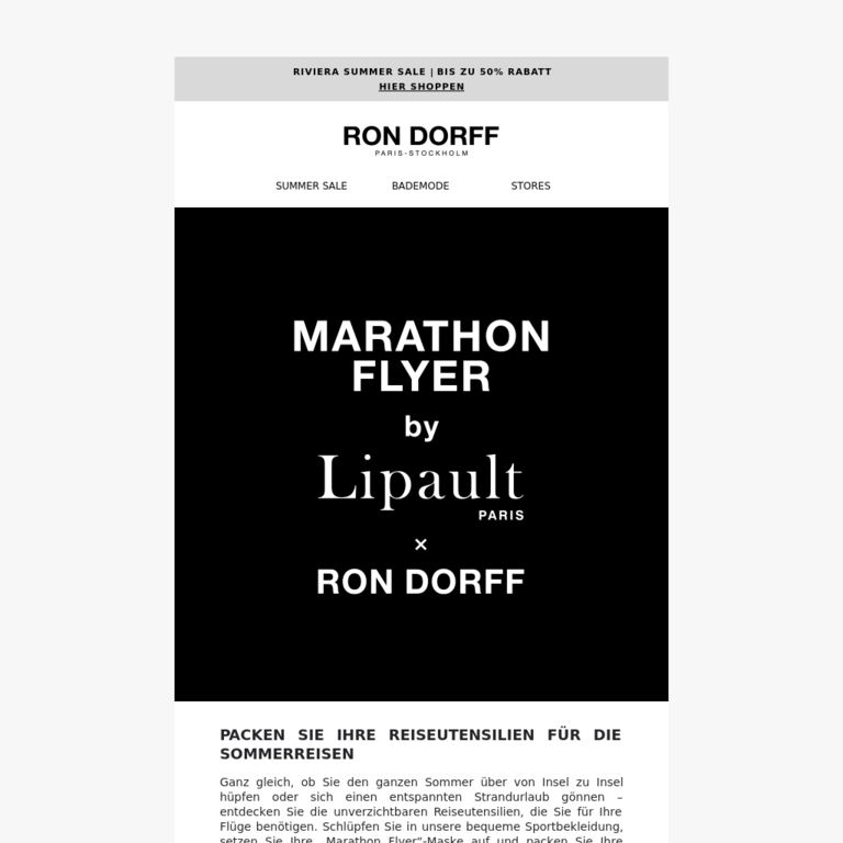 Marathon Flyer Must-Haves - newsletter screenshot