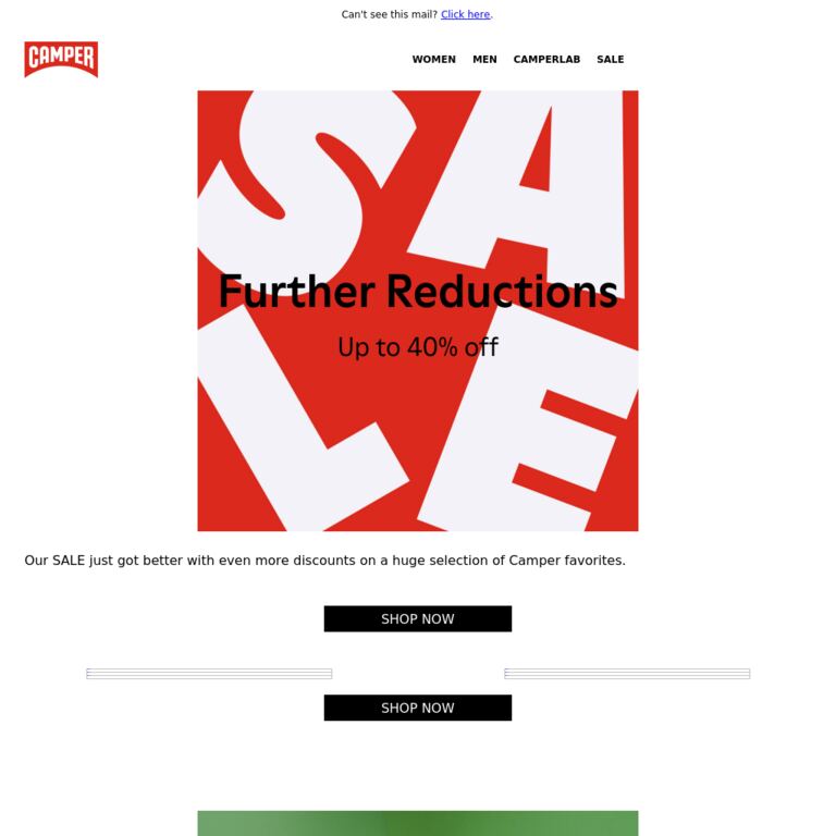 Even More Discounts: Up to 40% Off - newsletter screenshot