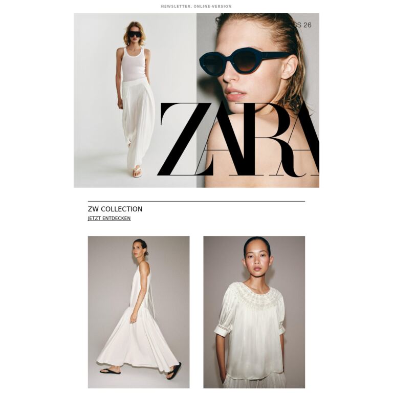 Damen | Entdecke die Neuheiten - newsletter screenshot