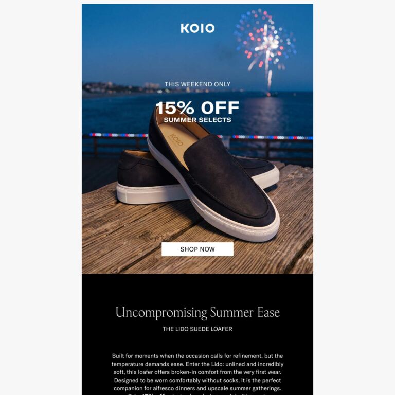 A Closer Look: The Lido Loafer - newsletter screenshot
