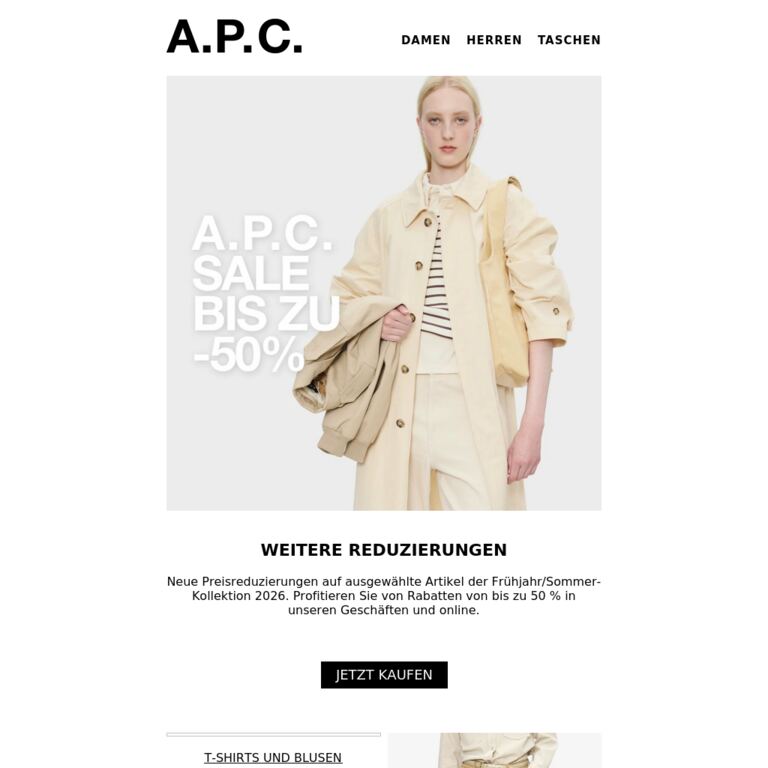 Sommersale | Neue Preisreduzierungen - newsletter screenshot