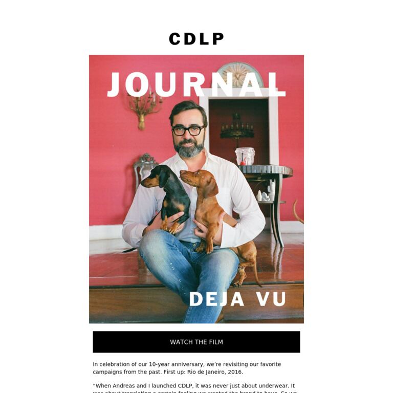 Celebrating 10 Years of CDLP with Deja Vu - newsletter screenshot