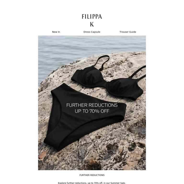 Summer Sale: Further Reductions - newsletter screenshot