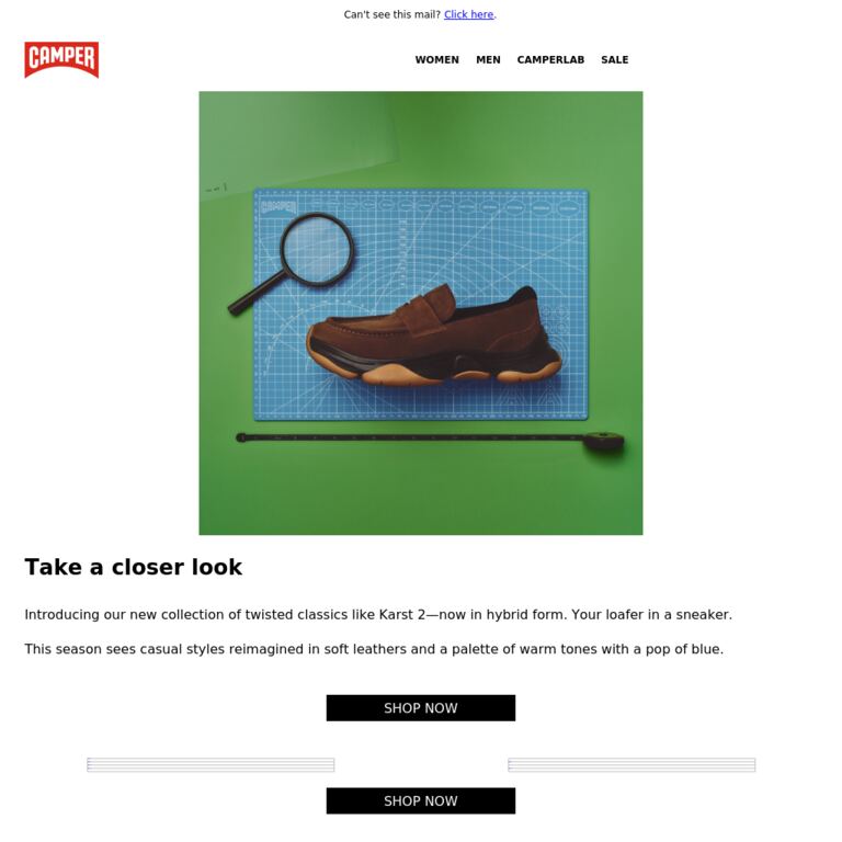 Our New Collection is here - newsletter screenshot