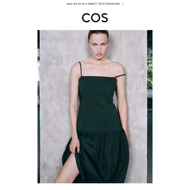 Jetzt gefragt: die Eventgarderobe - newsletter screenshot