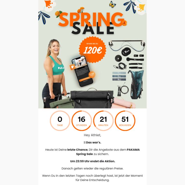 🚨 FINAL CALL: Heute um 23:59 Uhr ist Schluss - newsletter screenshot