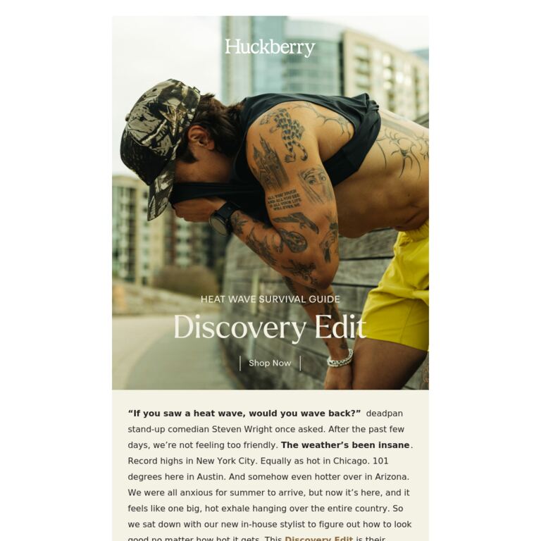 A Heat Wave How-To From Our New Stylist - newsletter screenshot