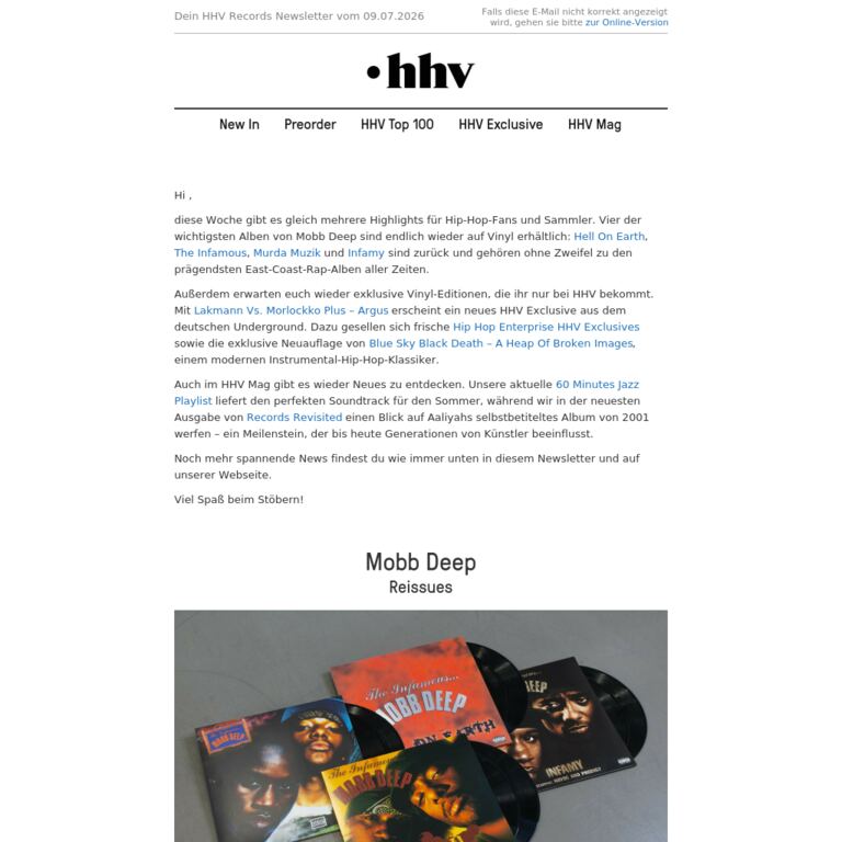 Mobb Deep | Lakmann Vs. Morlockko Plus | Hip Hop Enterprise Exclusives | Blue Sky Black Death - newsletter screenshot