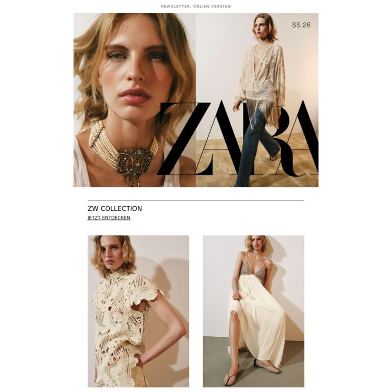 Damen | Entdecke die Neuheiten - newsletter screenshot