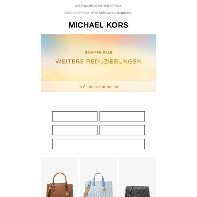 Das sind die Top-Styles im Sale - newsletter screenshot