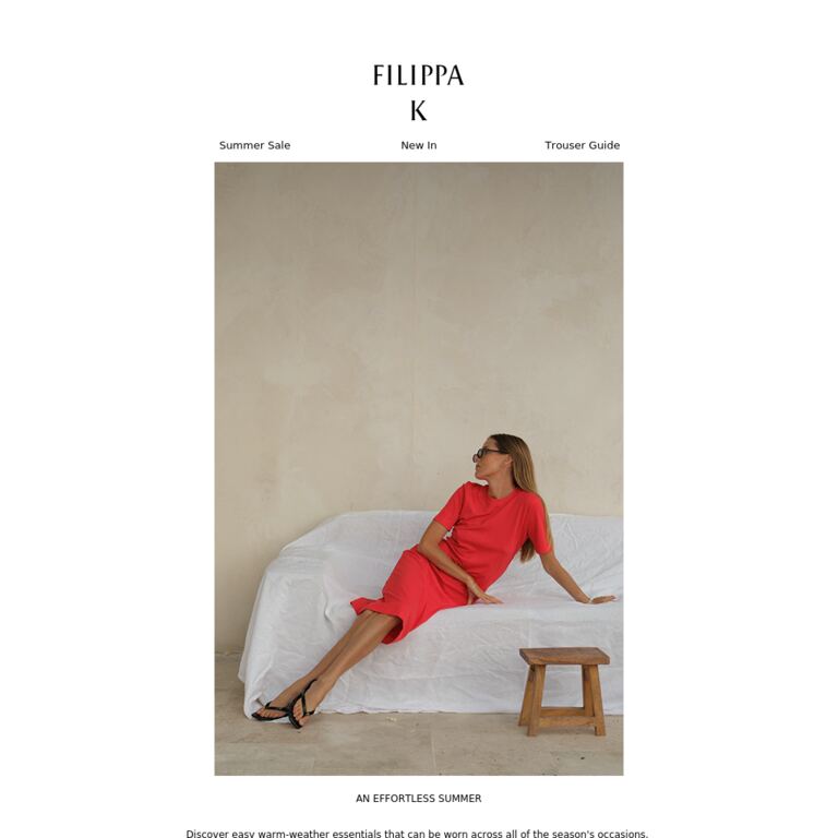 Simple Summer Wardrobe - newsletter screenshot