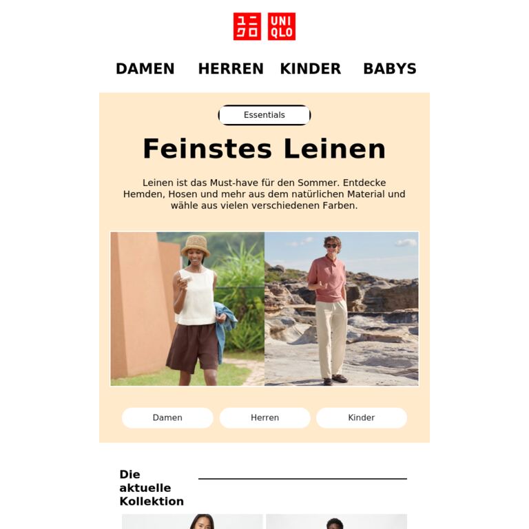 Stilsicher durch den Sommer - newsletter screenshot