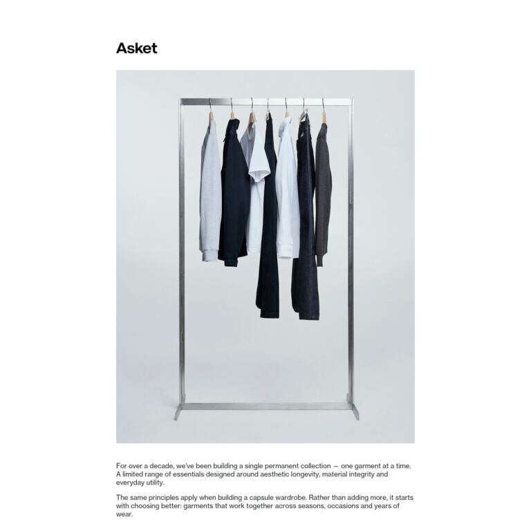 Build a better wardrobe - newsletter screenshot