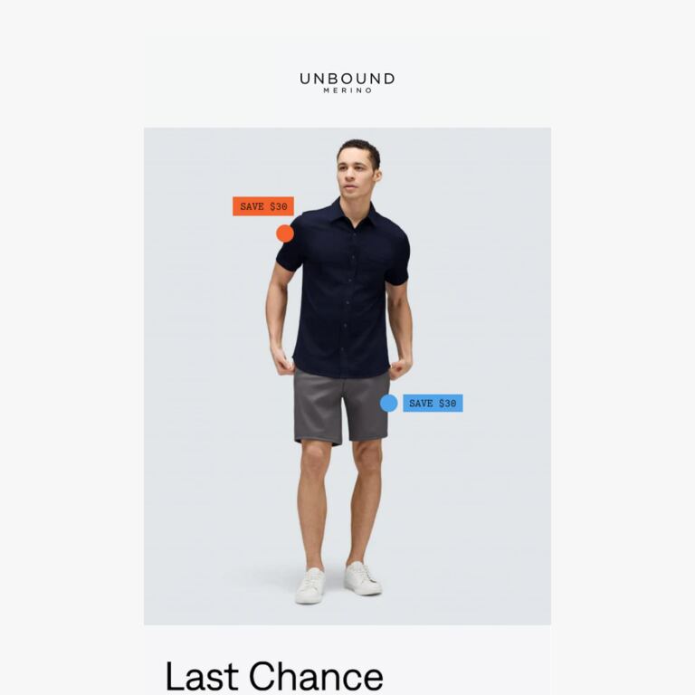 The Last Chance Collection Is Back 😎 - newsletter screenshot