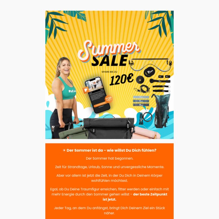🌞 Diesen Sommer geht es um Dich! - newsletter screenshot