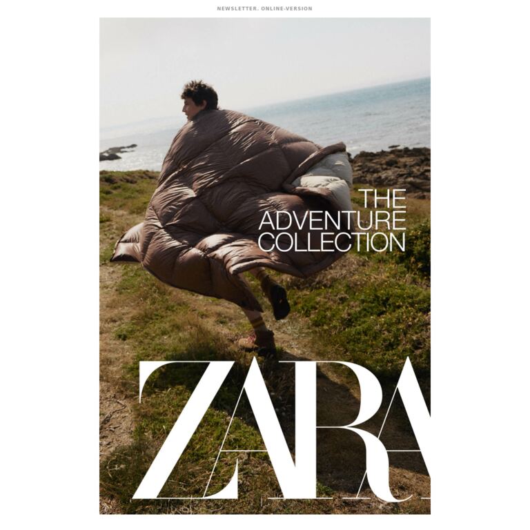Home | The Adventure Collection - newsletter screenshot