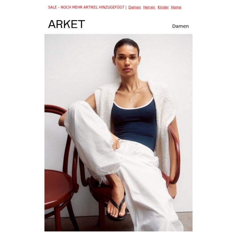 Baumwollhosen – von sportlich bis elegant - newsletter screenshot