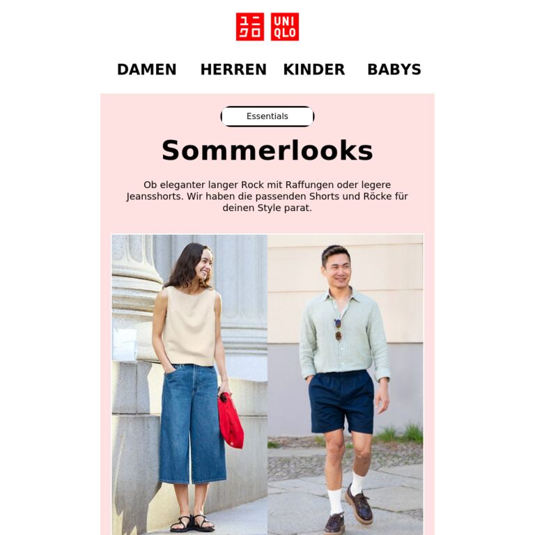 Stilsicher den Sommer genießen	 - newsletter screenshot