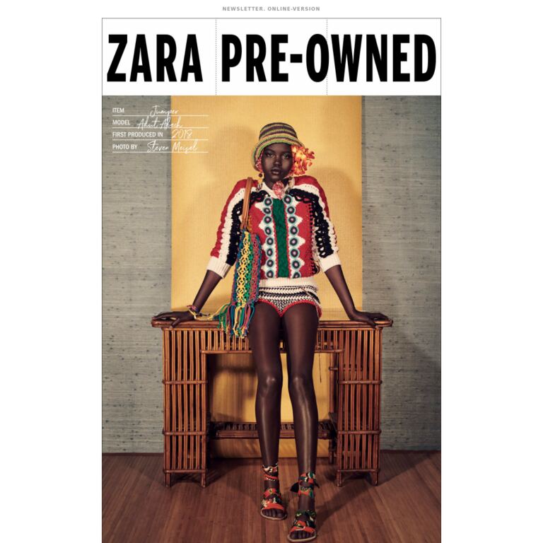 ZARA PRE-OWNED - newsletter screenshot